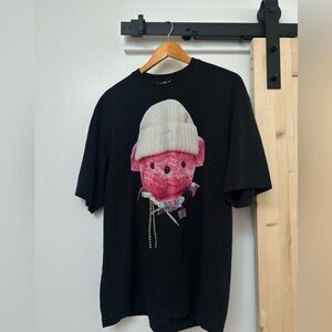 Men’s Acne Studios Pink Bear Exford Face T Shirt